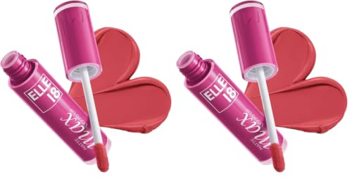 Image of Elle18 Matte Max Liquid Lipstick - Nude Blossom, for Smooth Lips, with Hyaluronic Acid & Vitamin E, Blur Matte Finish, Transferproof & Smudgeproof - 6ml (Pack of 2)