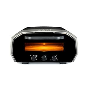 Ooni Volt 12 Electric Pizza Oven – Indoor & Outdoor Versatile Electric Oven, Pizza Cooker with Stone, Indoor and Outdoor Toaster Oven Countertop, Portable Pizza Oven, Cook 12 Inch Pizzas and More