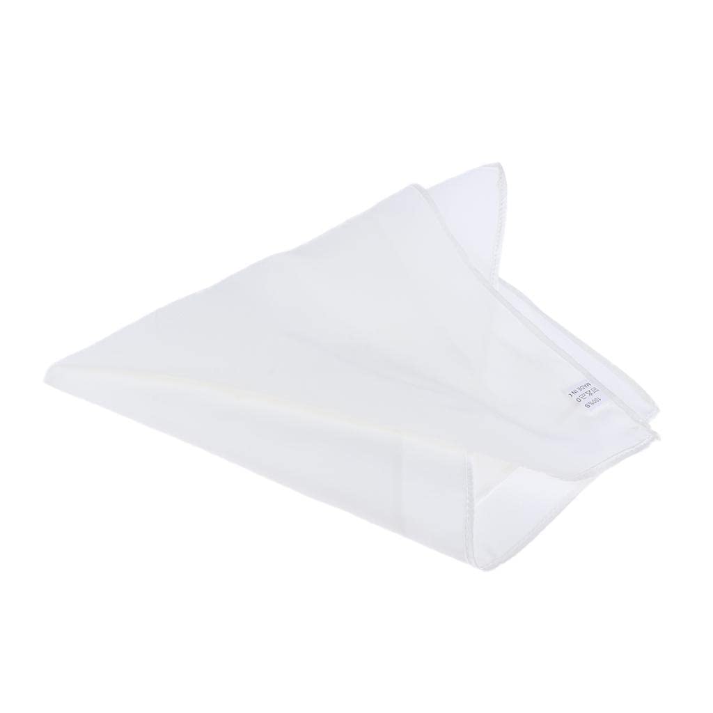2 Pieces Men Mulberry Silk Pocket Square Plain Solid Handkerchief White| Casual | Daily Wear | Party Wear-image-29