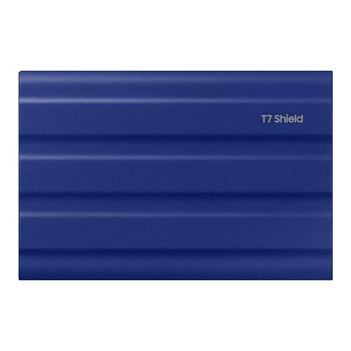 Samsung T7 Shield Portable SSD 2TB, USB 3.2 Gen2 External SSD, Up to 1,050MB/s, Rugged, IP65 Water & Dust Resistant, for Photographers, Content Creators and Gaming, Mac Compatible, MU-PE2T0R, Blue 8 31sXBm1yygL