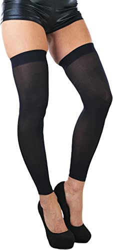 Image of ToBeInStyle Women's Fashion Dimond Net Thigh High Footless Novelty Leg Warmer Hosiery