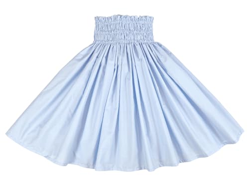 [Marylei] フラショップマリレイ フラ シングルパウスカート スカート 7521【サックス・無地】 (75cm ゴム3本)（Amazon）