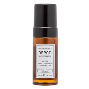 DEPOT No. 508 Cleansing Beard & Moustache Foam 100ml – Macadamia Oil & Aloe Vera