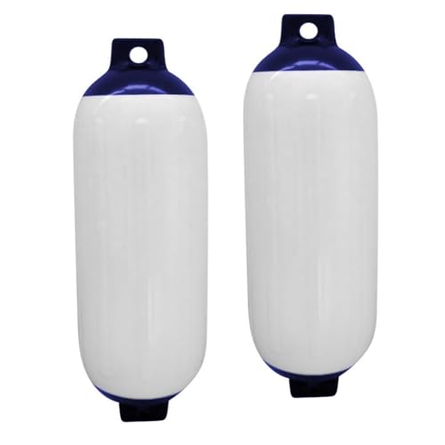 TREPPE - 2 Piezas Guardabarros Inflable para Barcos, Guardabarros PVC para Barcos, Defensa para Barco, Boat Fender, Accesorios para Barcos, 21cm x 68cm