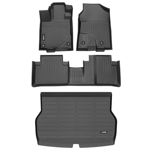 HAFIDI All Weather Floor Mats & Cargo Liner for Acura RDX 2013 2014 2015 All Weather Protection TPE Anti-Slip Automotive Full Set Floor Liners Custom Accessories - Black