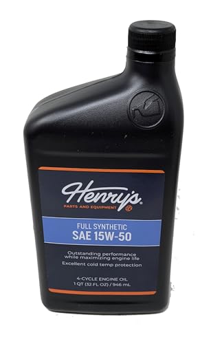 Kit de cambio de aceite SAE 15W-50 sintético completo Henry's miniatura 2