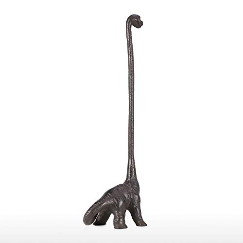 Tooarts Dinosaur Paper Towel Holder Metal Animal Roll Holder Bath Kitchen Tissue Toilet Organizer Free-Standing Decorative Gifts