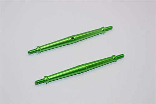 Aluminum 4mm Clockwise And Anticlockwise Turnbuckles (Total Length 96mm - Both Side Thread 10mm) - 1Pr Green