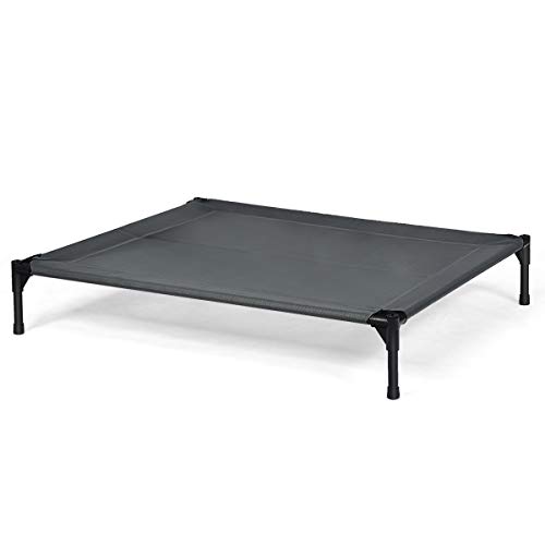 SOARS Hundeliege, Hundebett mit Baldachin abnehmbar, erhöhtes Hundesofa, Haustierbett, Katzenliege, Katzenbett für Indoor & Outdoor (90 x 81 x 86cm)