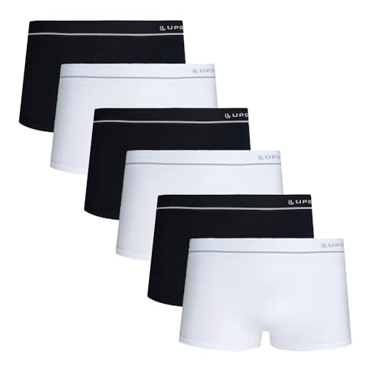Cuecas Sunga Lupo Kit Com 6 Microfibra Sem Costura 676 (BR, Alfa, M, Regular, Preto e branco)