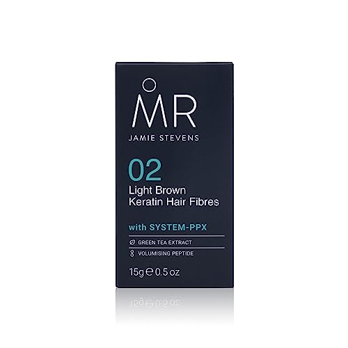 MR Light Brown Hair Fibres (15g). Thinning Hair Concealer for Bald Patch Cover Up Hair Loss Concealer with System-PPX