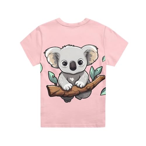 Image of JEOCODY Boys Girls Graphic Tees Funny 3D Printed Short Sleeve T-Shirts 3-16T