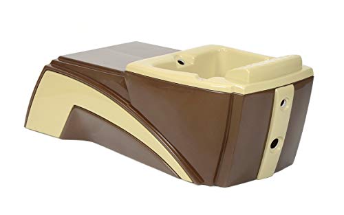 Shiatsulogic Pedicure Chair 16EX Brown/Yellow Stylish Pedicure Tub & Pipe-less Whirlpool System, Coffee Cover Set