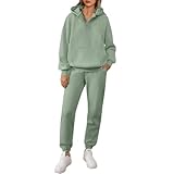 Photo Gallery amhomely tuta da donna 2 pezzi tuta autunno manica lunga zip up felpa pantaloni della tuta jogger sport all aperto tuta, t14- verde, xxl Photo Gallery amhomely tuta da donna 2 pezzi tuta autunno manica lunga zip up felpa pantaloni della tuta jogger sport all aperto tuta, t14- verde, xxl
