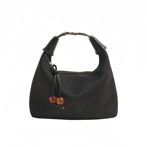 Image of Crescent Crossbody Shoulder Bag, Tote Handbag for Women, Sling Hobo Purse with Chain Strap