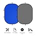 Selens Pop Up Backdrop Collapsible Background 2-in-1 Backdrop with Carry Bag, for Photo Studio Portrait Video Conference Vlog YouTube Live Streaming,Blue Grey, 39x59/1x1.5m