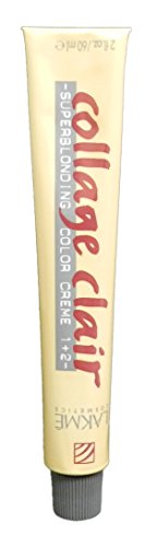 Lakme Collage Clair Permanent Creme Hair Color 12/20 Superblonding Pearl Light Blonde 2.1 oz by Lakme