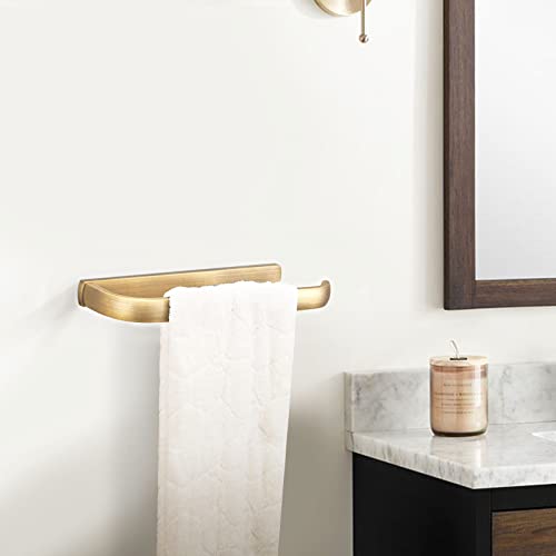 Bigbig Home Antique Toilet Paper Holder Set, Brushed Brass Towel Holder For Bathroom, Rustic Towel Ring Wall Mounted Vintage #TOP6