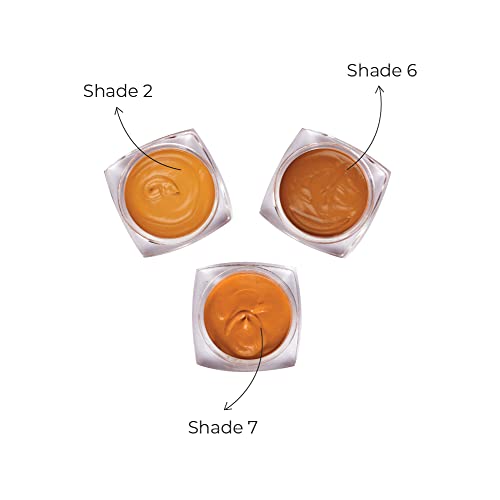 Image of Harkoi Tinted Mineral Matte High Protection Sunscreen Set Of 3 For Tan Skintone SPF 35, Minimal Whitecast, PA++++ 20% Zinc Oxide, All Skin Type (Oily Skin), BB Cream, (3 x 3 gm) (Shade- #2#6#7)