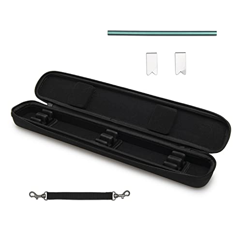 Hamly Conducting Double Baton Case - Black Leather - Weather-Resistant Bag - Holds 2 Batons Up To 16'' - Complete With 2 Metal Bookmarks And Pencil (Bc123) #TOP7