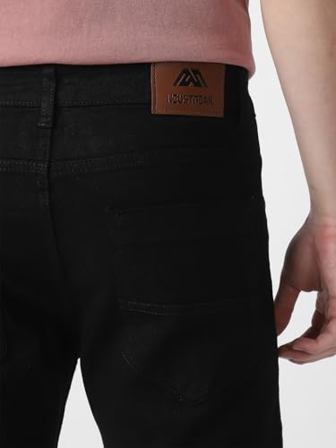 Image of NeoStreak Men's Regular Fit Washed Jeans Stretchable