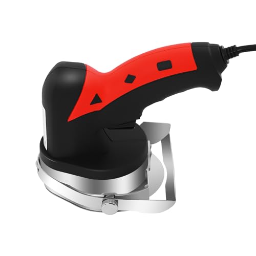 Caskunbsy Coltello elettrico per griglia,Coltello elettrico da cucina,coltello elettrico shawarma, macchina per tagliare kebab Dotato di vite di regolazione e anello di regolazione dello spessore