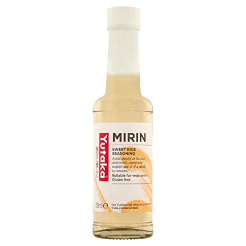 Yutaka - Mirin Sweet Rice Seasoning 150ml - Authentic Japanese Cooking Essential for Teriyaki Marinades & Glazes - Adds Sweetness Depth & Gloss to Sauces - Gluten Free Vegetarian