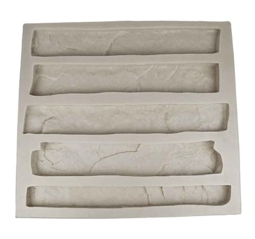 Veneer Stone Rubber Mold for Concrete or Plaster, Cliff Stone Flats, 22.75x20.5, Version 1, Recycled Material