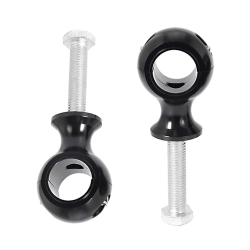 Riser guidon moto 1 pouce rehausseur noir pontet de fixation universel 2,6"