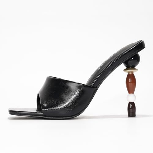 Cape Robbin Women's High Heels - Dressy Heeled Sandals for Women - Slip On Mules with Square Toe (Hermione)2