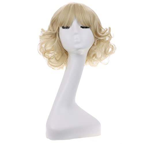 MAGQOO Light Blonde Wig with Bangs