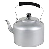 Kichvoe Tetera Con Silbido Tetera De Aluminio De 5 L Tetera Para Té Tetera Para Estufa Tetera Para Agua Caliente Hervidor Rápido Con Silbido Tetera Con Silbido 24 Cm