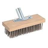Widealiff Versatile Floor Scrub Brush Head Suitable for Uneven Surfaces Ensures Easy Dirt Removal in Multi Purpose Kitchen Environments Floor Scrub Brush Head Deck Broom Stainless Steel