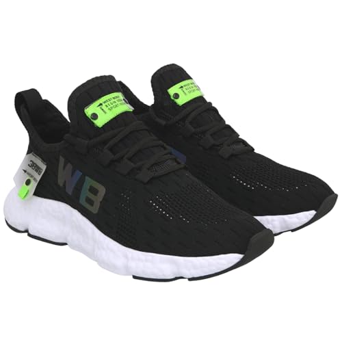 Tenis Masculino Academia Corrida Knit Confortavel Ultra Leve Originalk WB (Preto, BR, Adulto, Numéri