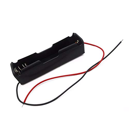 CentIoT - 1 x 18650 single cell lithium battery holder - for 3.7V li-ion plastic case with lead wire hard pin spring retention - 1PCS Black (B08DMQVRV8) Amazon Price History, Amazon Price Tracker
