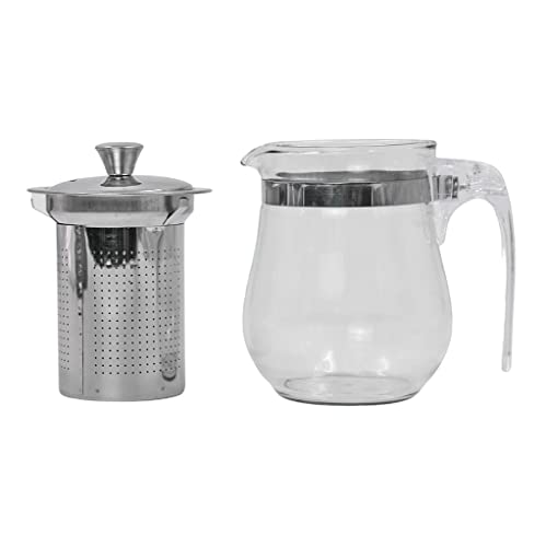 Chaleira De Vidro Com Infusor Bule e Coador 350ml