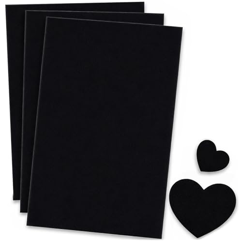 YISCOKO 3PCS Black Nylon Down Jacket Repair Patches (20×14.5cm) Self-Adhesive Waterproof Lightweight Fabric Repair Patch Kit for Down Jacket Rip Tent Outerwear Clothing