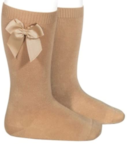 CONDOR - CALCETIN NIÑOS ALTO CON LAZO niñas color: CAMEL talla: 2 Cover