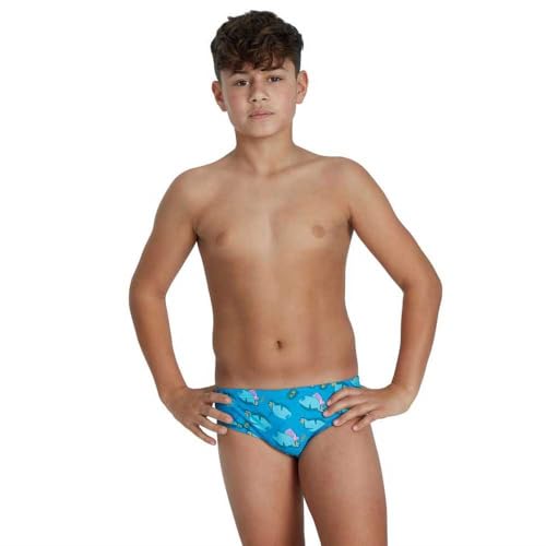 SPEEDO Flipper Phone Allover 6.5 Cm Swimming Brief 9-10 Years