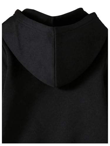Image of SOLY HUX Toddler Boy's Sweatsuits 2 Piece Fall Outfits Letter Graphic Long Sleeve Hoodies Sweatshirt and Sweatpants Set Black Letter 7Y