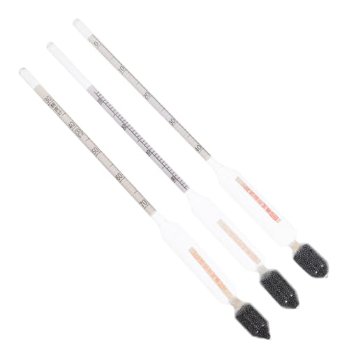 OFFSCH 3Pcs Sugar Hydrometer Accurate Density Measurement for Maple Syrup Beverages Liquid Gauge for Home Use Easy Operation with Triple Scale