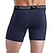 Puma Men's Microfiber Boxer Brief, 5-pack (Medium, Black / Grey / Blue)