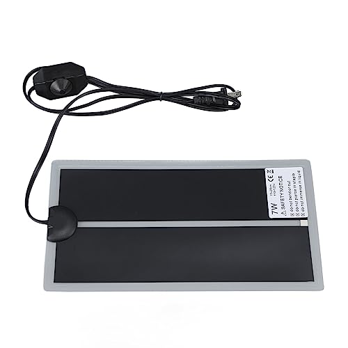 Ymiko Reptile Terrarium Heat Pad Electric Heating Pad Adjustable Temperature Home Living Room Office (7W)