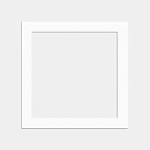 Procut Global 50x50cm White Picture Mounts to Fit 30x30cm Size Photo Mount with Aperture for 30x30cm White Mount Board Card Picture Frame Mats For Display Artwork or Paintings