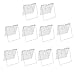 Hrsptudorc Lot de 10 supports de couteaux en acrylique transparent pour couteaux et présentoirs