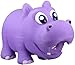 PetSport Naturflex Tiny Tots Small Hippo Latex Dog Chew Toy | All-Natural Soft, Squeaky, Non-Toxic Rubber Chew Toy | Safe for Indoor Play | 4