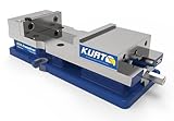Kurt Industrial Crossover Vise - DX6, Blue, 6 inches