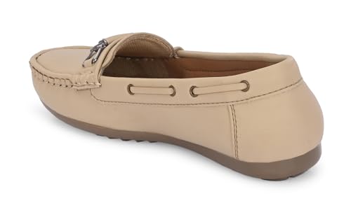 Image of Karaddi Women's Loafers | Cushioned Footbed | Stylish Fashion Moccasins | Comfortable Slip On Formal Loafer for Women | Flexible Style Casual Shoes | Formal Office Wear Shoe