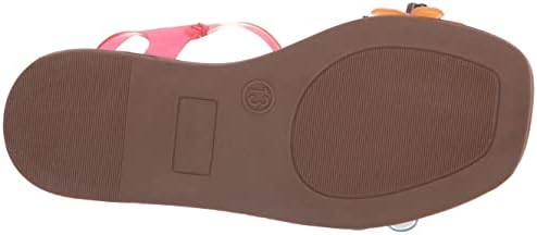 Betsey Johnson Girls Alvin Sandal, Fuchsia Multi, 4 Big Kid | Image 3