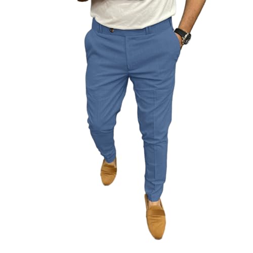 Mens Fashion Dress Pants Slim Fit Casual Business Dress Pants Classic Work Pants